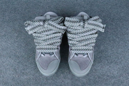 Lanvin Curb Sneakers 'Speckled Effect - Light Grey'