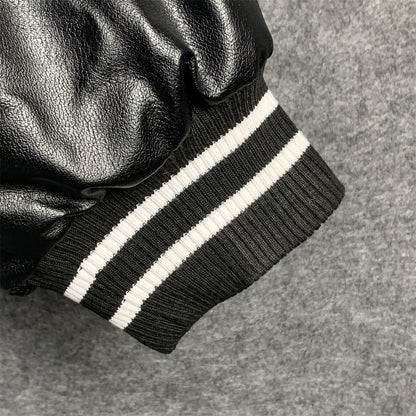 SUPREME TIGER VARSITY JACKET 'BLACK'