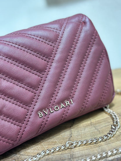 BVL Serpent Cabochon Mini Bag 17cm Red Cafskin GHW 188297