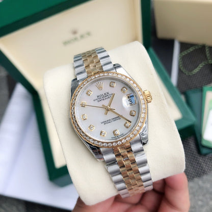 Pearl Diamond & Bezel 31MM Watch