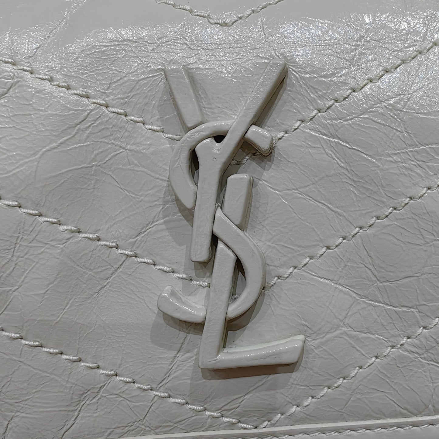 YSL Niki Baby Bag Light Beige Calfskin 338902