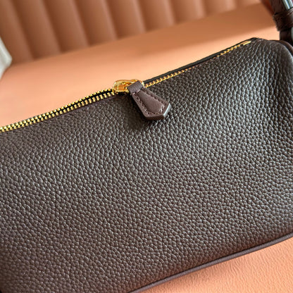 GG Half Horsebit Bag 19cm Black Grain Leather