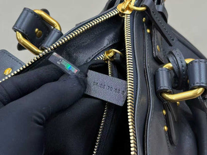 Chloe 2025 Paddington Bag Black Grained Leather.