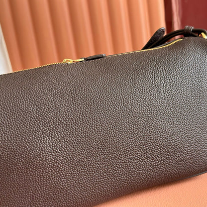 GG Half Horsebit Bag 31.5cm Black Grain Leather