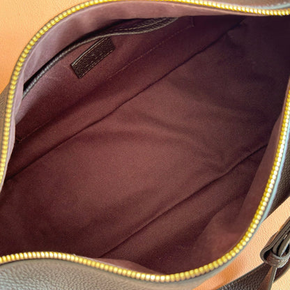 GG Half Horsebit Bag 31.5cm Black Grain Leather