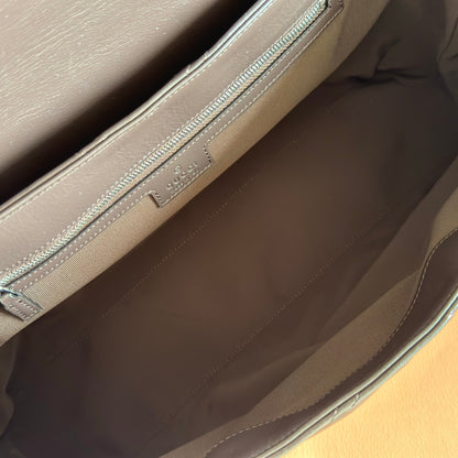 GG MaxiMatelassé GG Marmont Shoulder Bag 37.5 Dark Brown Leather