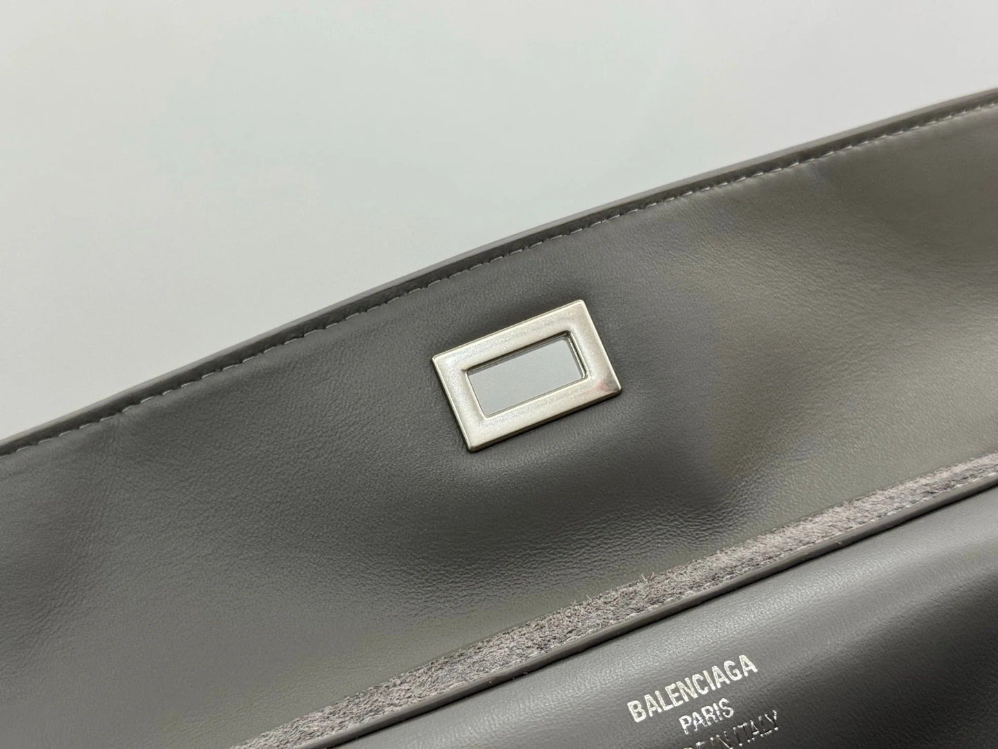 Balenciaga Small Bag 29 Gray Suede Sliver Hardware