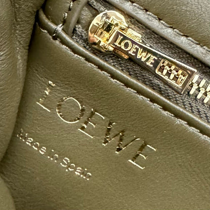Loewe 25s Puffer Goya Bag 20 Khaki Green Lambskin
