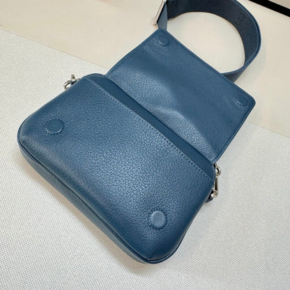Loewe Messenger Bags 20 Navy Blue Cowhide