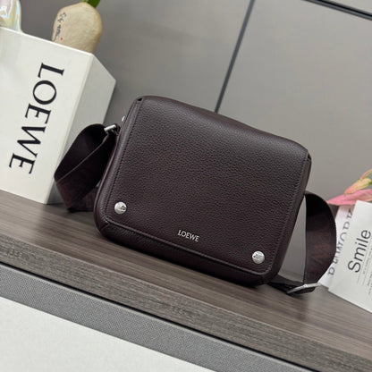 Loewe Messenger Bags 23 Dark Reddish Brown Cowhide