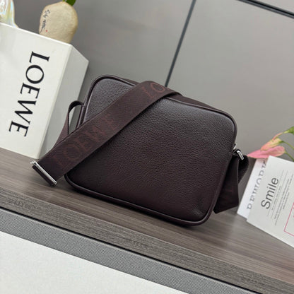 Loewe Messenger Bags 23 Dark Reddish Brown Cowhide
