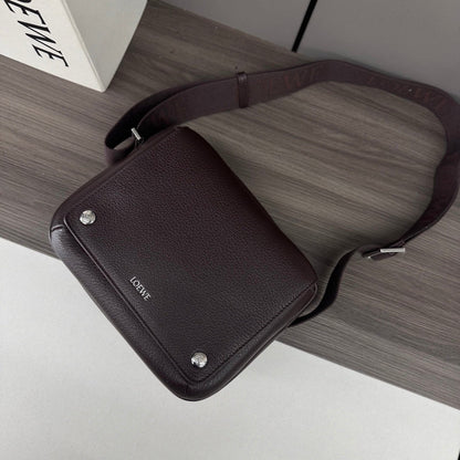 Loewe Messenger Bags 23 Dark Reddish Brown Cowhide