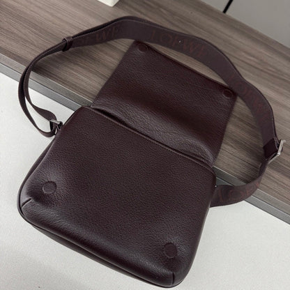 Loewe Messenger Bags 23 Dark Reddish Brown Cowhide