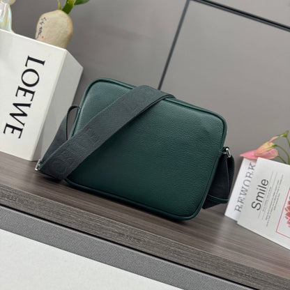 Loewe Messenger Bags 23 Dark Teal Green Cowhide