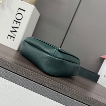 Loewe Messenger Bags 23 Dark Teal Green Cowhide