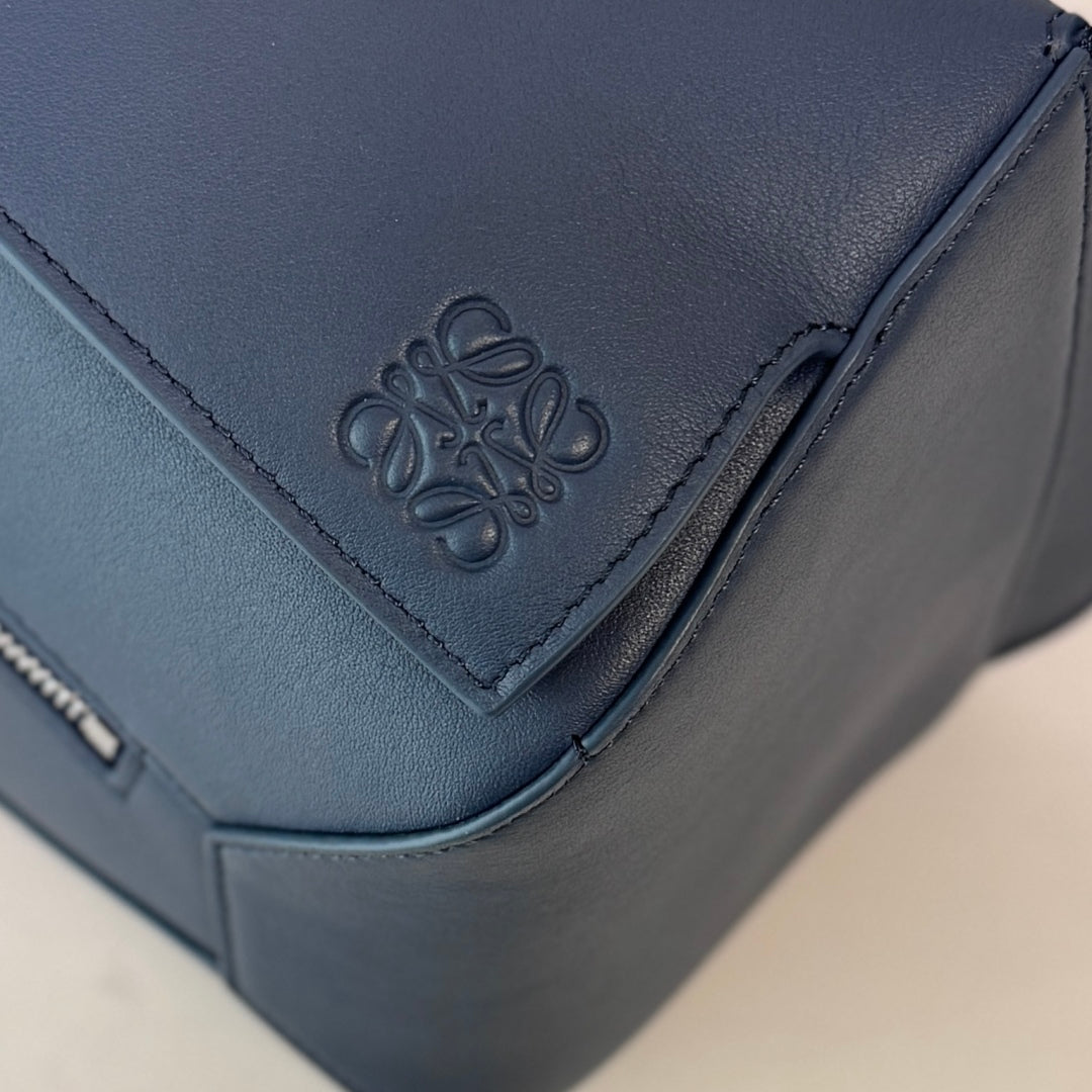 Loewe Puzzle Waist Bag 24 Navy Blue Cowhide