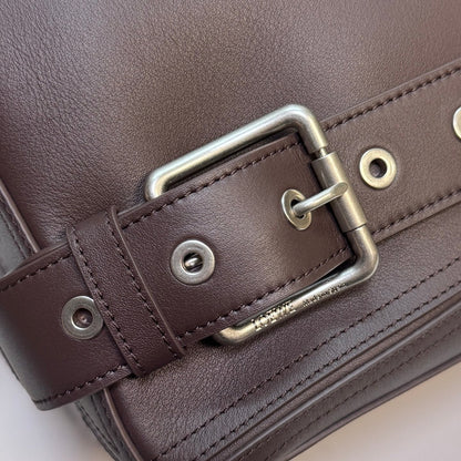 Loewe Puzzle Biker Bag 33 Dark Brown Cowhide