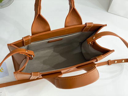 Chloé Woody small tote bag 26cm brown calfskin