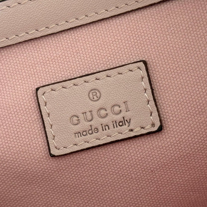 GG Emblem Bucket Bag 25cm Pink Red GG Fabric