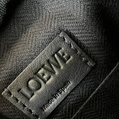 Loewe XS Military Messenger Bag 24.5 Black Cowhide