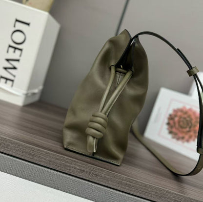 Loewe Flamenco Lucky Bag 30 Eucalyptus Olive Green Nappa Lambskin