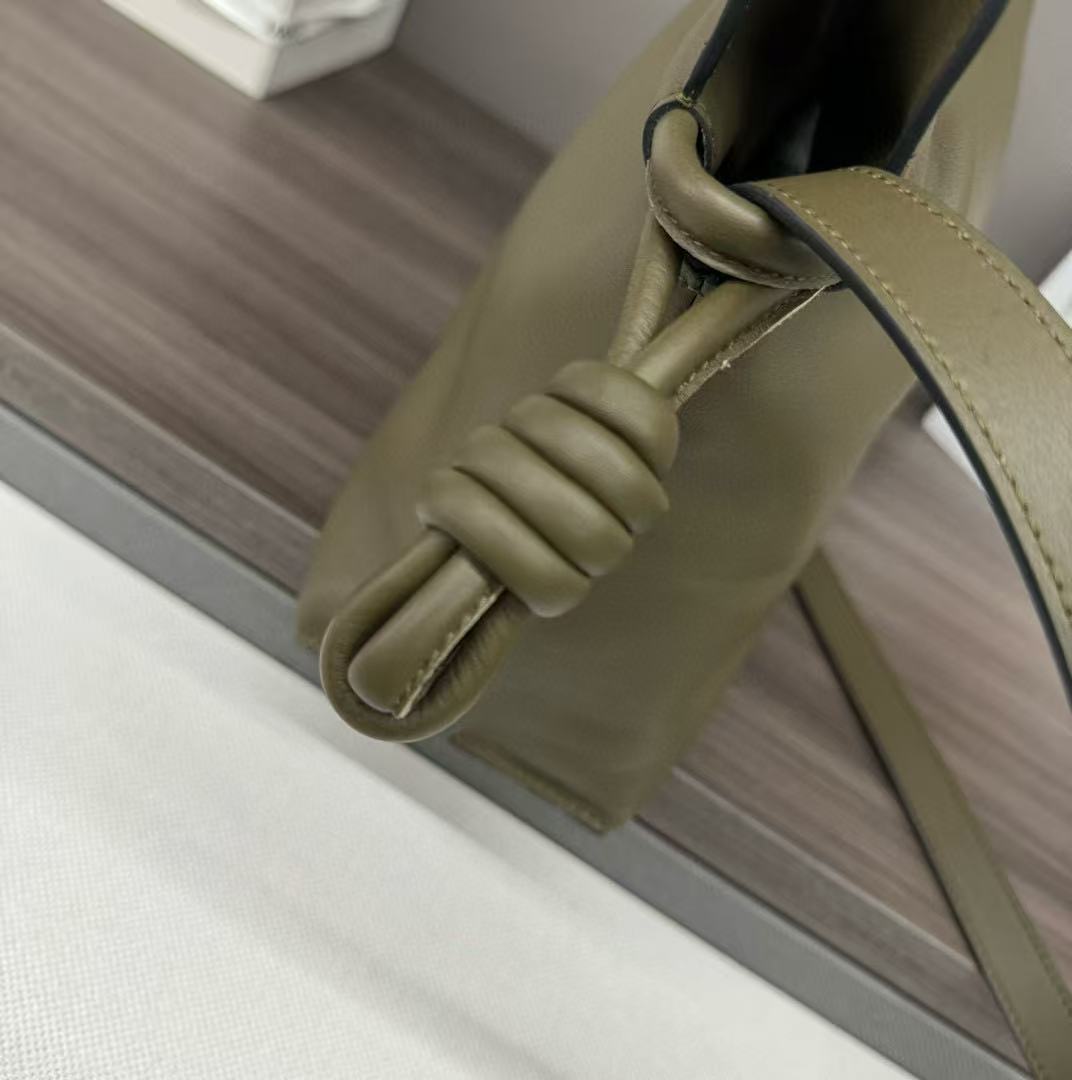 Loewe Flamenco Lucky Bag 30 Eucalyptus Olive Green Nappa Lambskin
