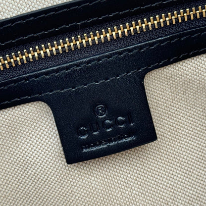 GG Jackie 1961 Small Shoulder Bag Black White Calfskin 280971