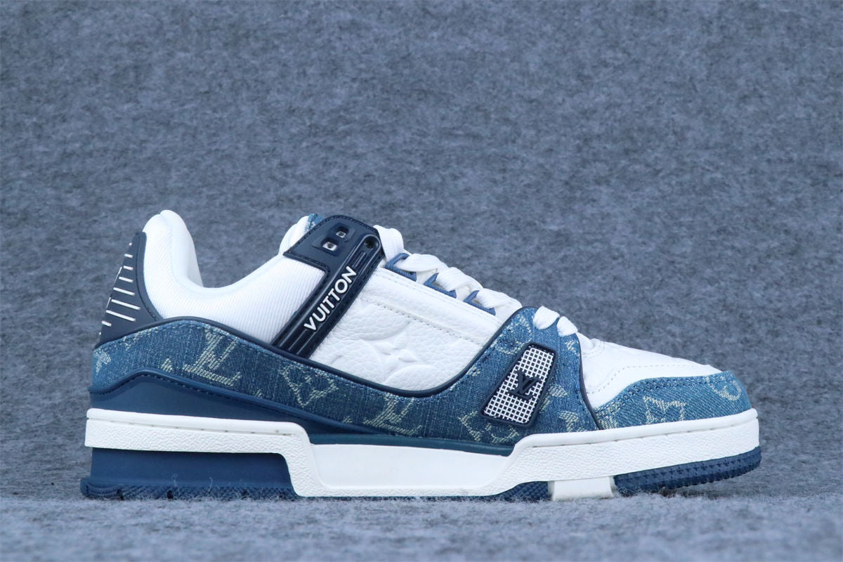 LV Trainer Monogram Denim 'White Blue' (B-Grade Version)