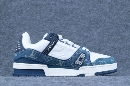 LV Trainer Monogram Denim 'White Blue' (B-Grade Version)