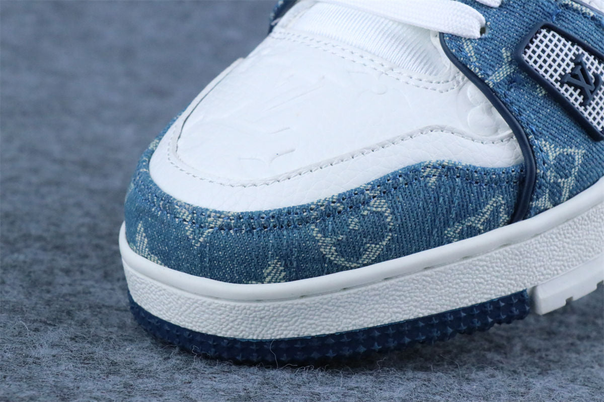 LV Trainer Monogram Denim 'White Blue' (B-Grade Version)