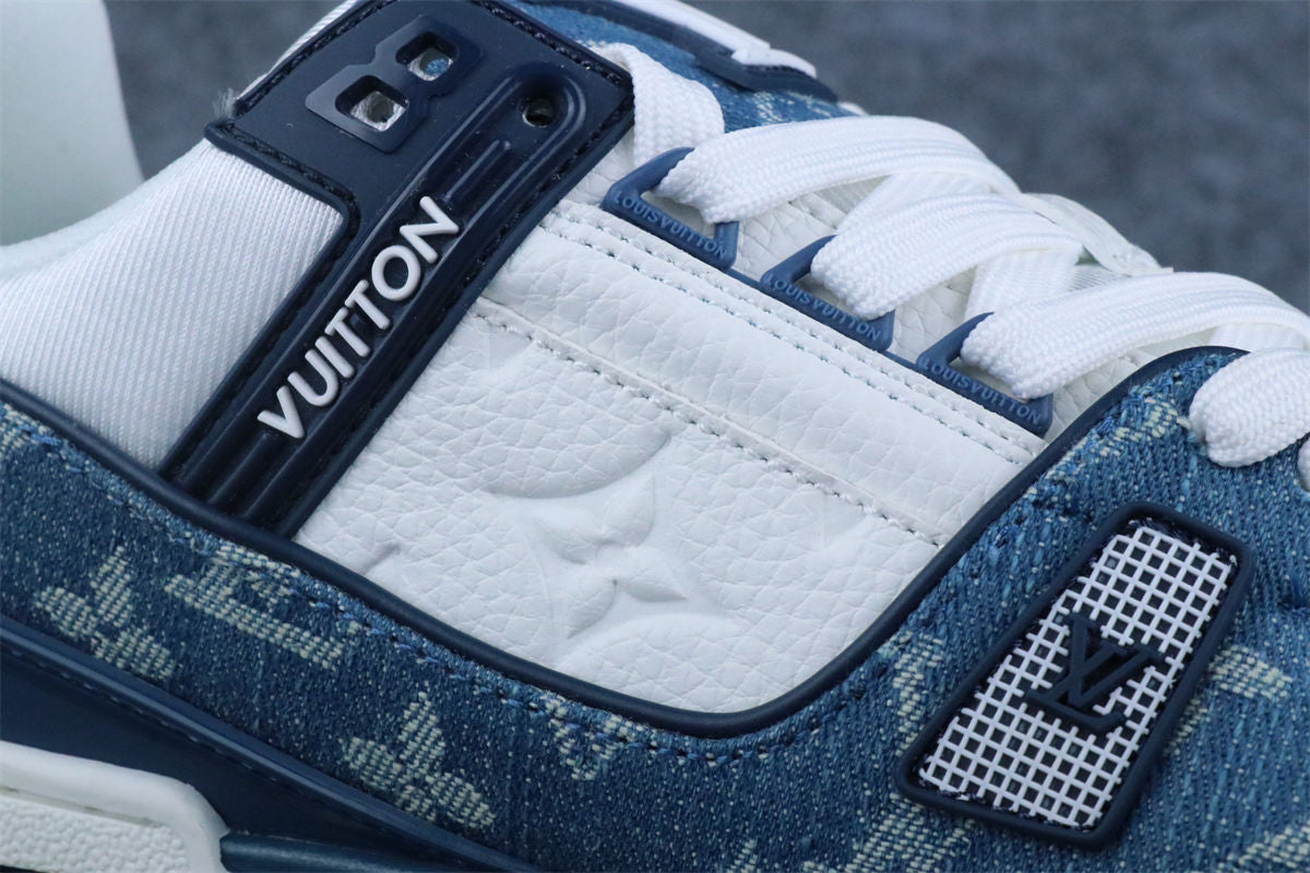 LV Trainer Monogram Denim 'White Blue' (B-Grade Version)