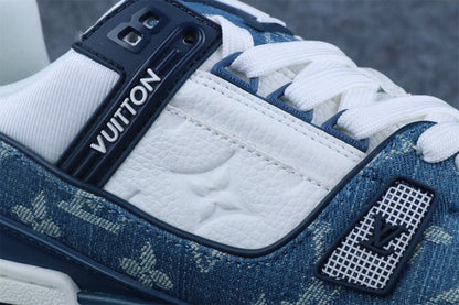 LV Trainer Monogram Denim 'White Blue' (B-Grade Version)