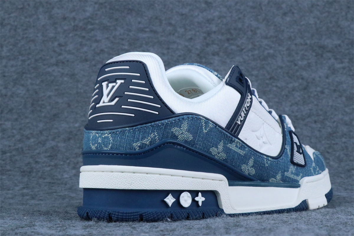 LV Trainer Monogram Denim 'White Blue' (B-Grade Version)