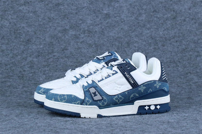 LV Trainer Monogram Denim 'White Blue' (B-Grade Version)