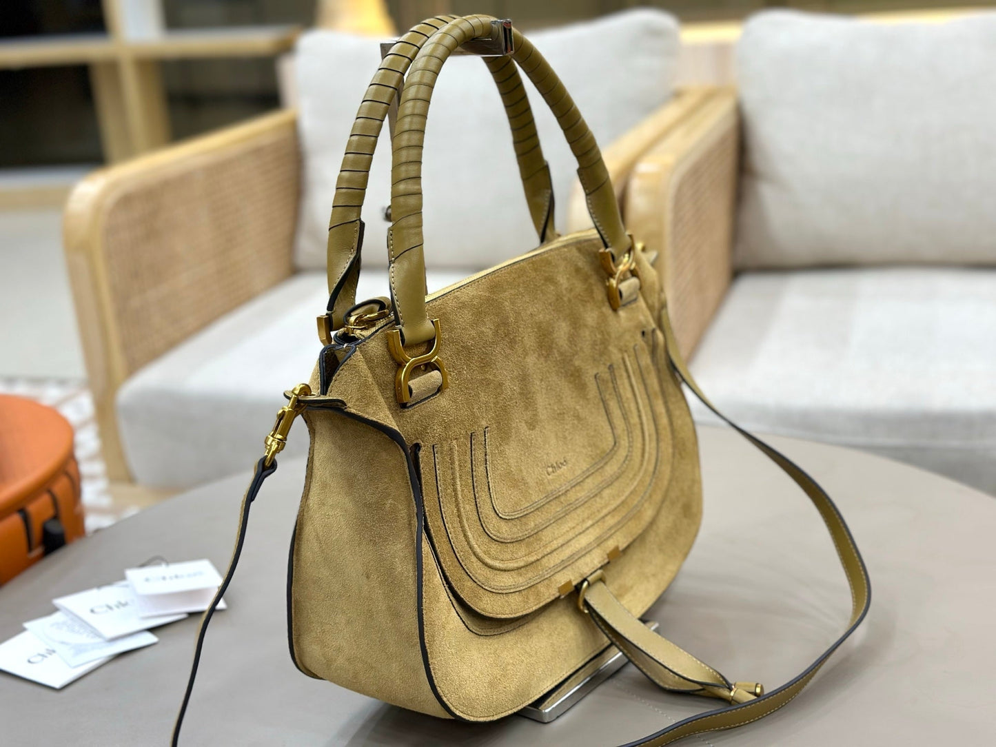 Chloe Marcie Bag Khahi Suede 281272