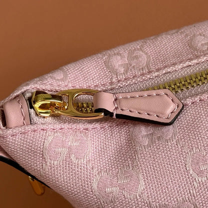 Gucci 2026 Vanity GG-Canvas Mini Top Handle Bag Pink Canvas Leather 280779