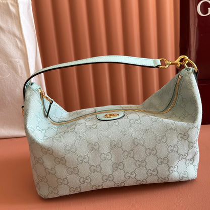 Gucci 2026 Vanity GG-Canvas Top Handle Bag 27.5cm Green Canvas Leather 280774