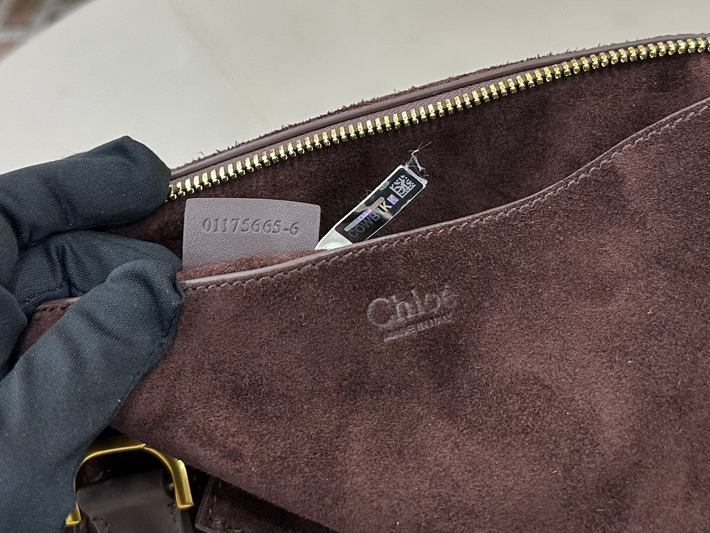 Chloe Marcie Bag Brown - Red Suede 281253