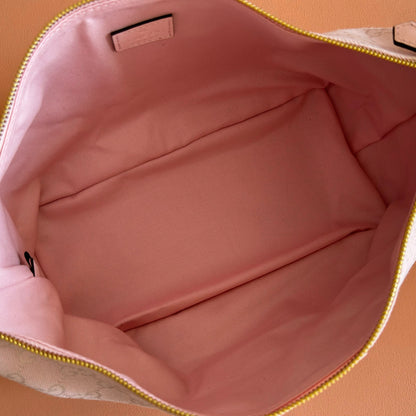 Gucci 2026 Vanity GG-Canvas Top Handle Bag 27.5cm Pink Canvas Leather 280773