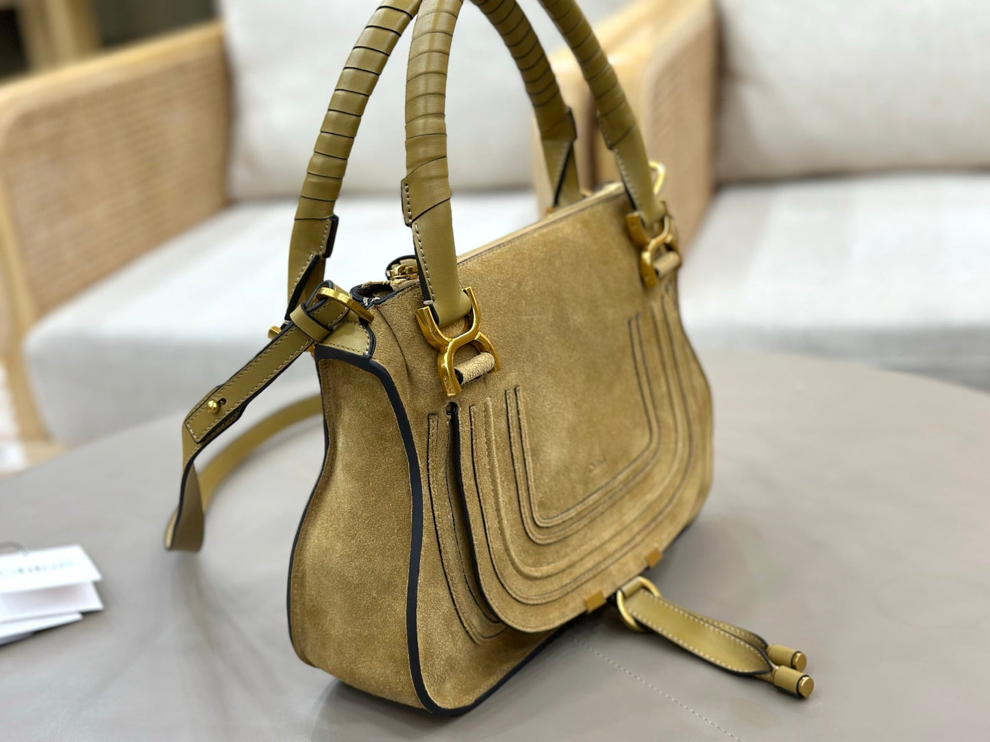 Chloe Small Marcie Bag Khahi Suede 281272