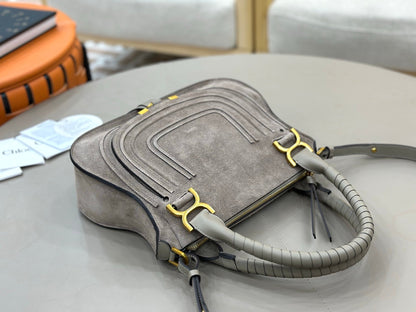 Chloe Small Marcie Bag Grey Suede 281267