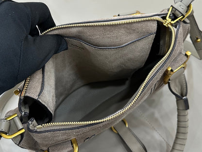 Chloe Small Marcie Bag Grey Suede 281267