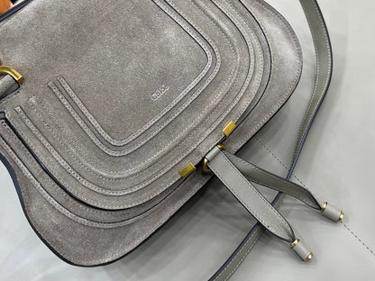 Chloe Small Marcie Bag Grey Suede 281267
