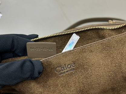 Chloe Small Marcie Bag Dark Brown Suede 281261