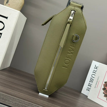 Loewe 2025 Convertible Sling Olive Green Calfskin 274660