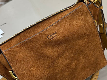Chloe Small Marcie Bag Camel Suede 281250