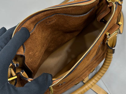 Chloe Small Marcie Bag Camel Suede 281250