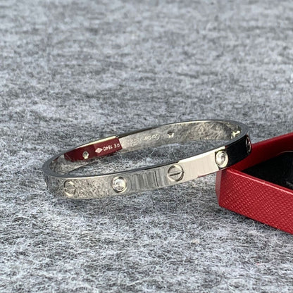 Love Bracelet with Half Diamond Setting