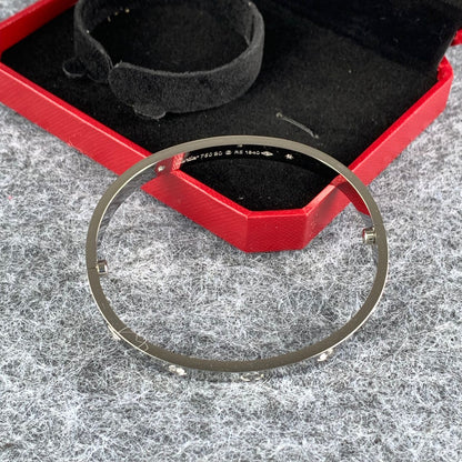 Love Bracelet with Half Diamond Setting