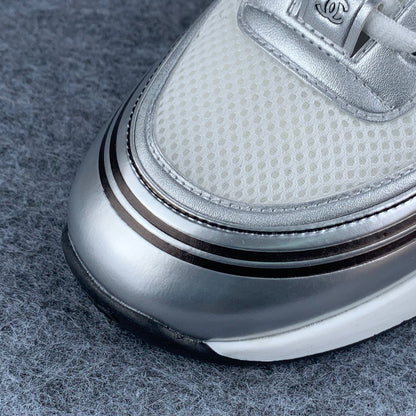 Chanel CC Logo Sneaker 'Grey Silver' (B-Grade)